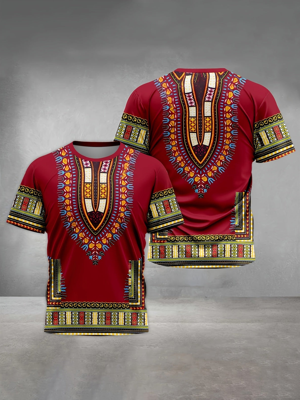 100% Polyester Casual Print T-Shirt