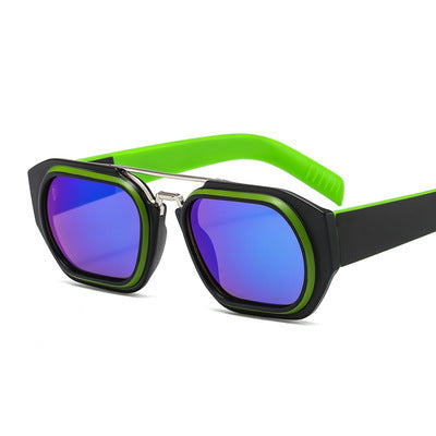 Men's Personality Trend Sunglasses Retro Color Sunglasses