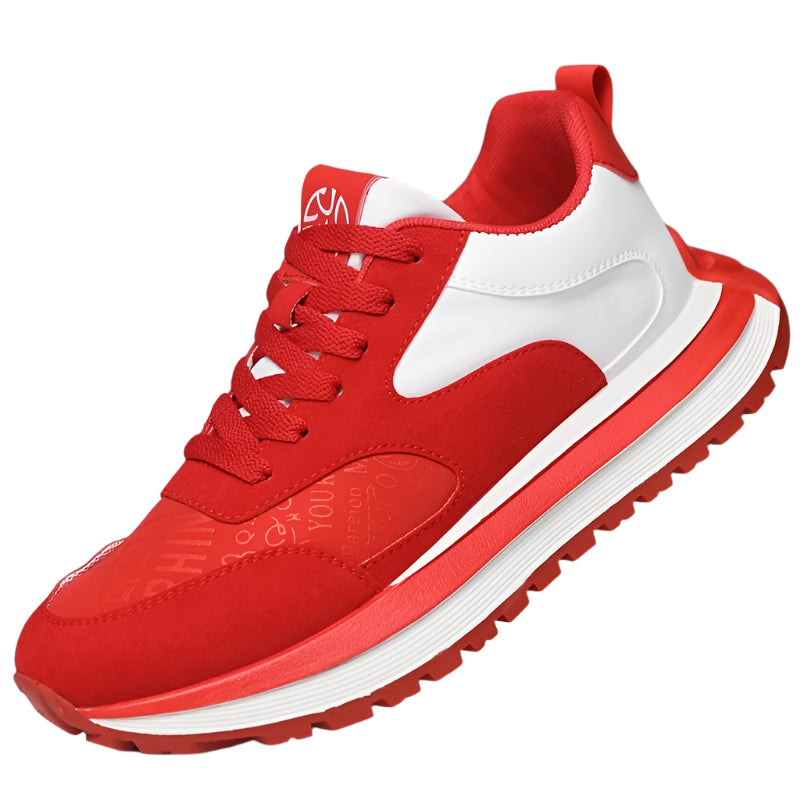 Men's Casual Sneakers - Comfortable, Non-Slip, Lace-Up Shoes with Embossed "TEAM" Design