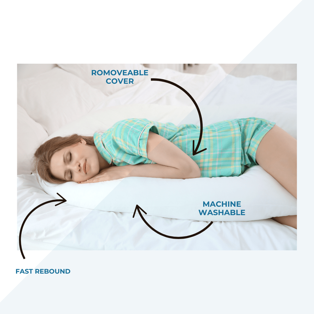 12 Ft Maternity Pillow And Case - Brown