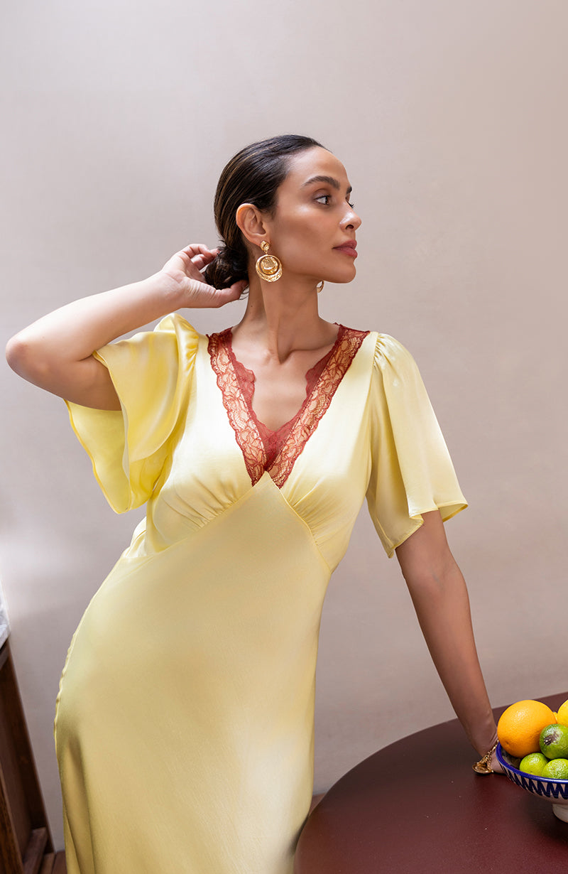 Ellis Butter Yellow Dress