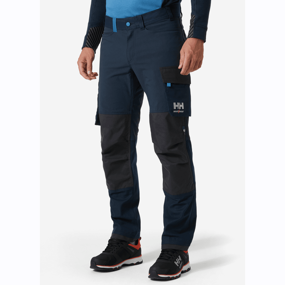 Helly Hansen 77407 Oxford 4X Stretch Work Pants Trousers Blue