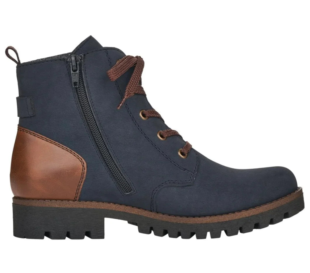 Rieker 78502-14 Womens Boots Blue