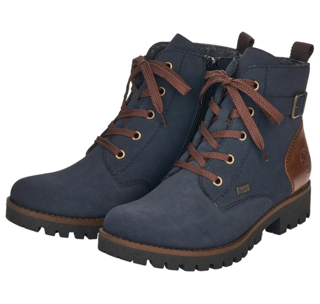 Rieker 78502-14 Womens Boots Blue