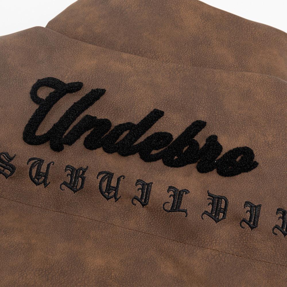 Men's Embroidered Jacket Letter Cotton-Padded