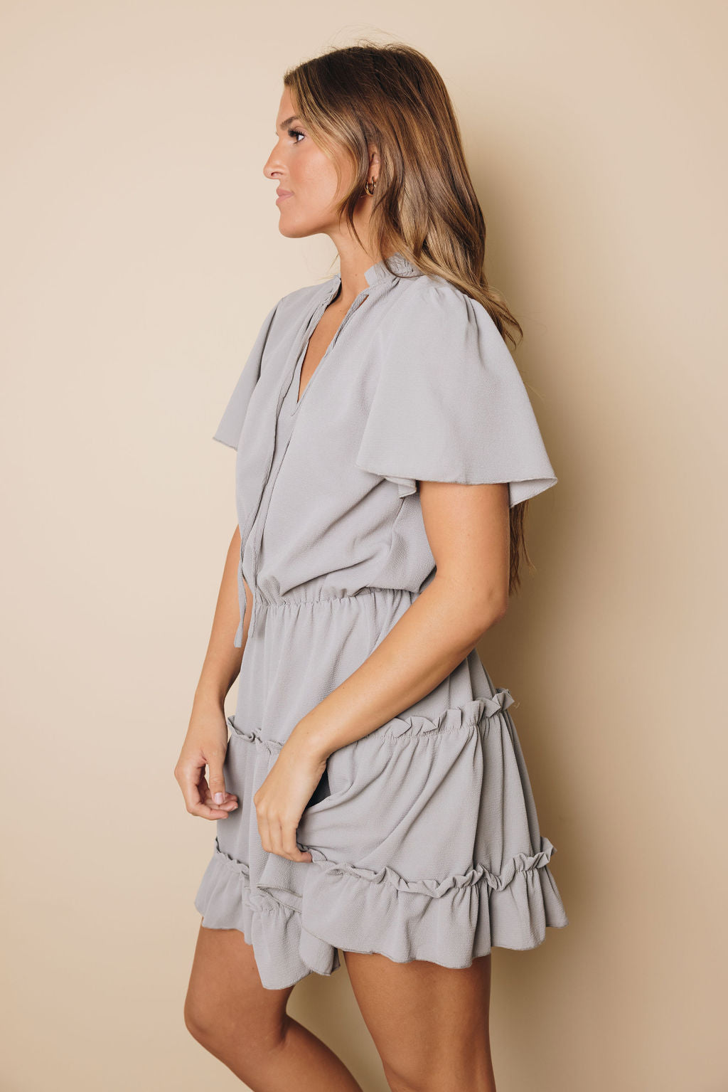 Manny Ruffled Mini Dress