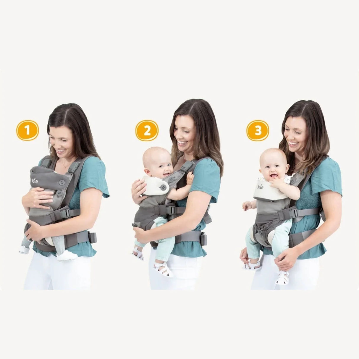 Joie Savvy Lite 3-in-1 Baby Carrier - Cobblestone