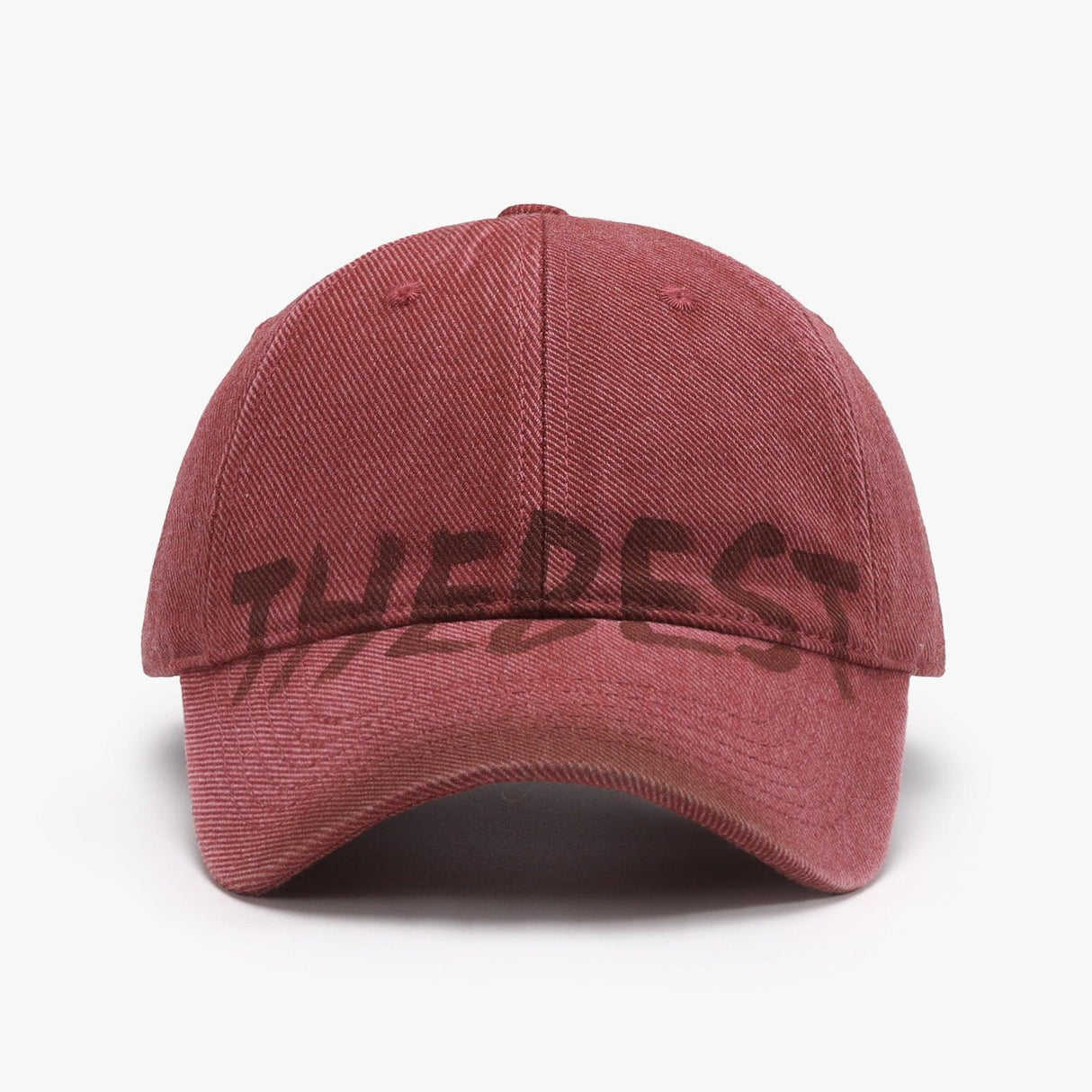 Letter Graffiti Curved Brim Soft Top Cap