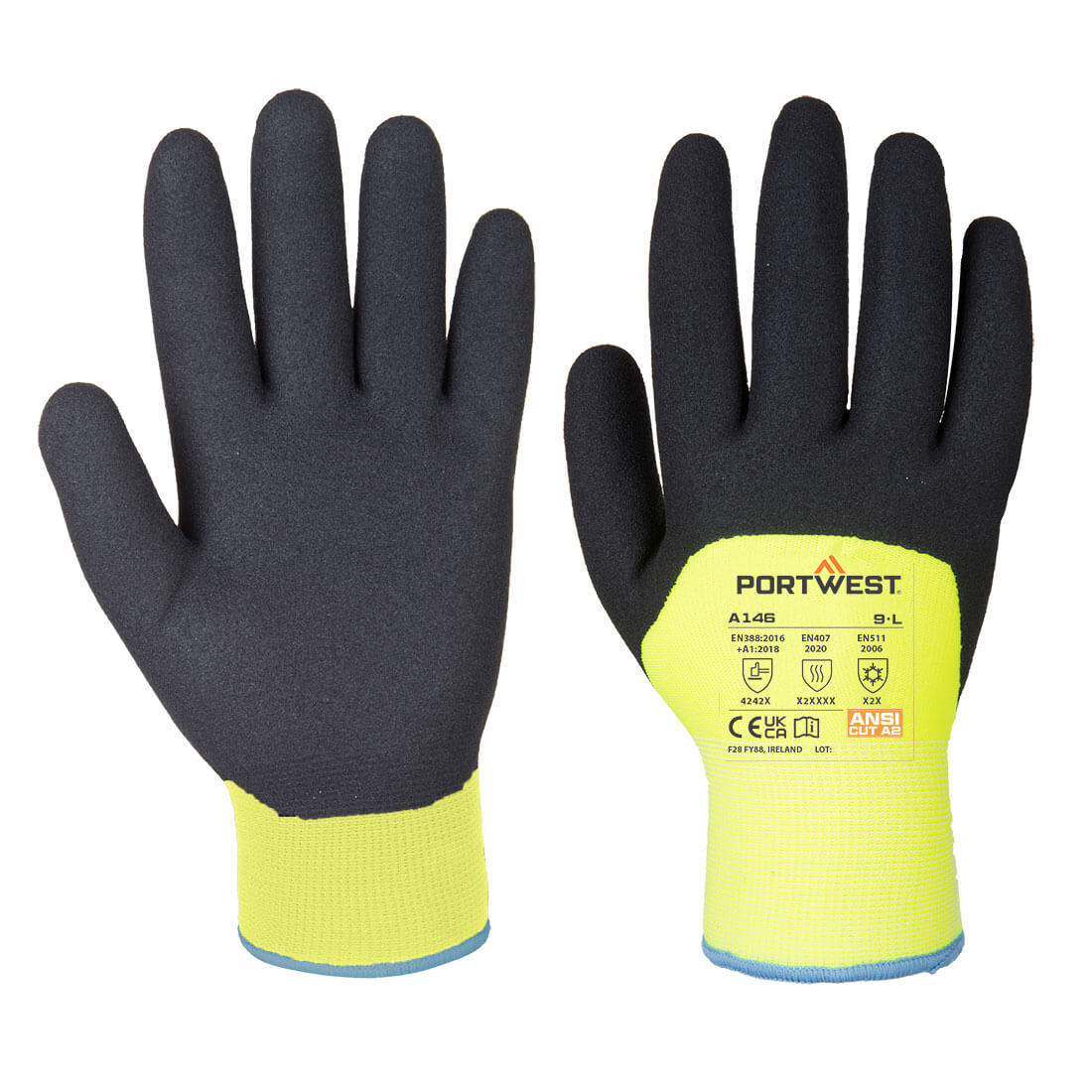 Portwest Cold 15 Nitrile Sandy 3/4 Dipped Glove