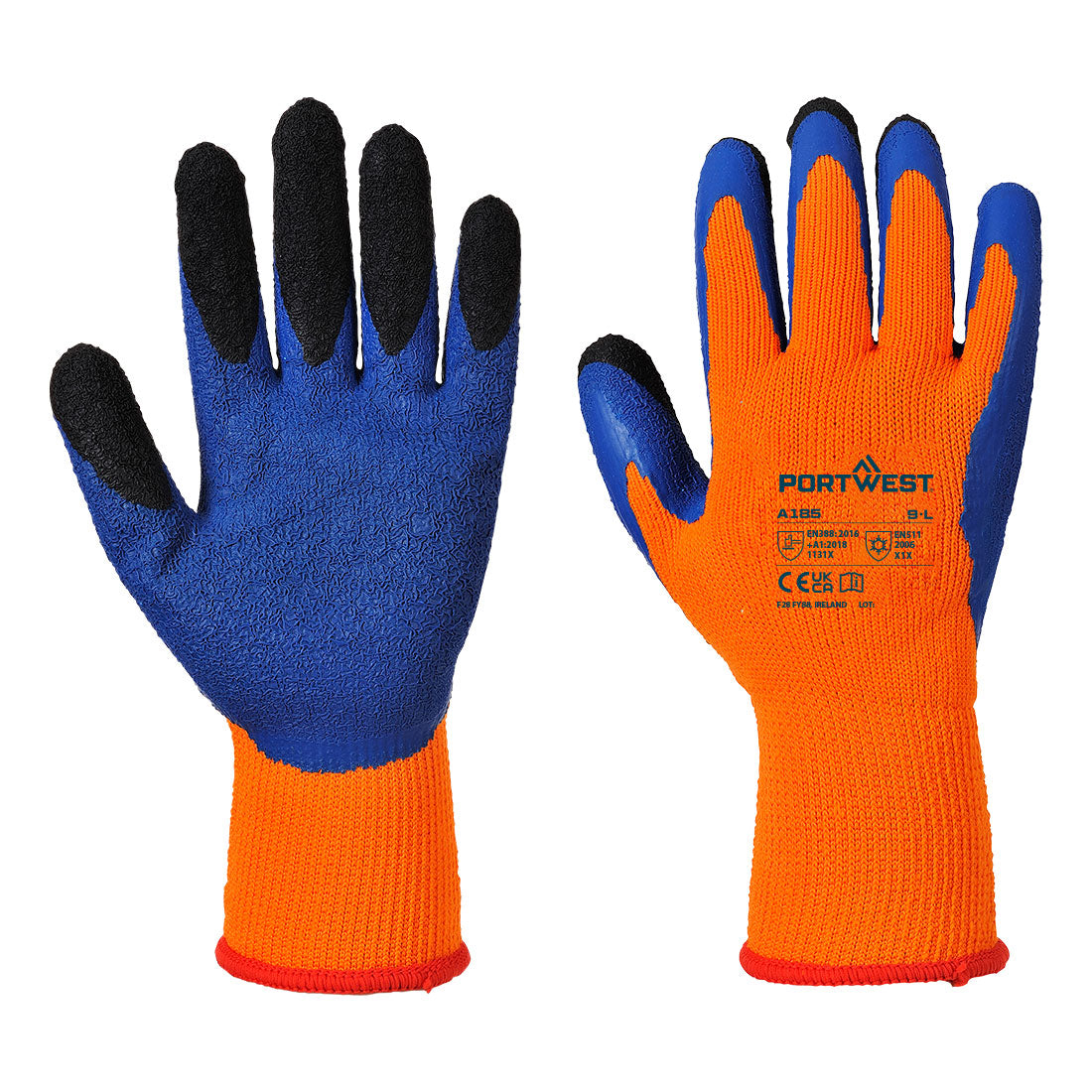 Portwest Cold 7 Latex Crinkle Finger Dipped Glove