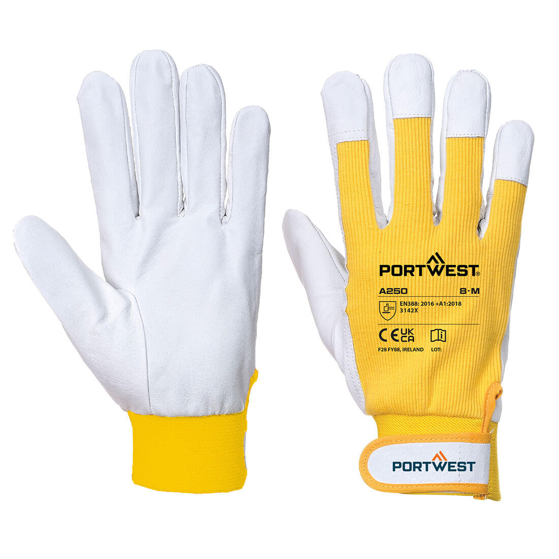 Portwest Leather 110 Grain Palm Mechanical Glove