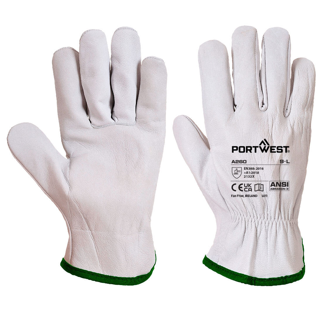 Portwest Leather Driver 115 Goat Grain Glove