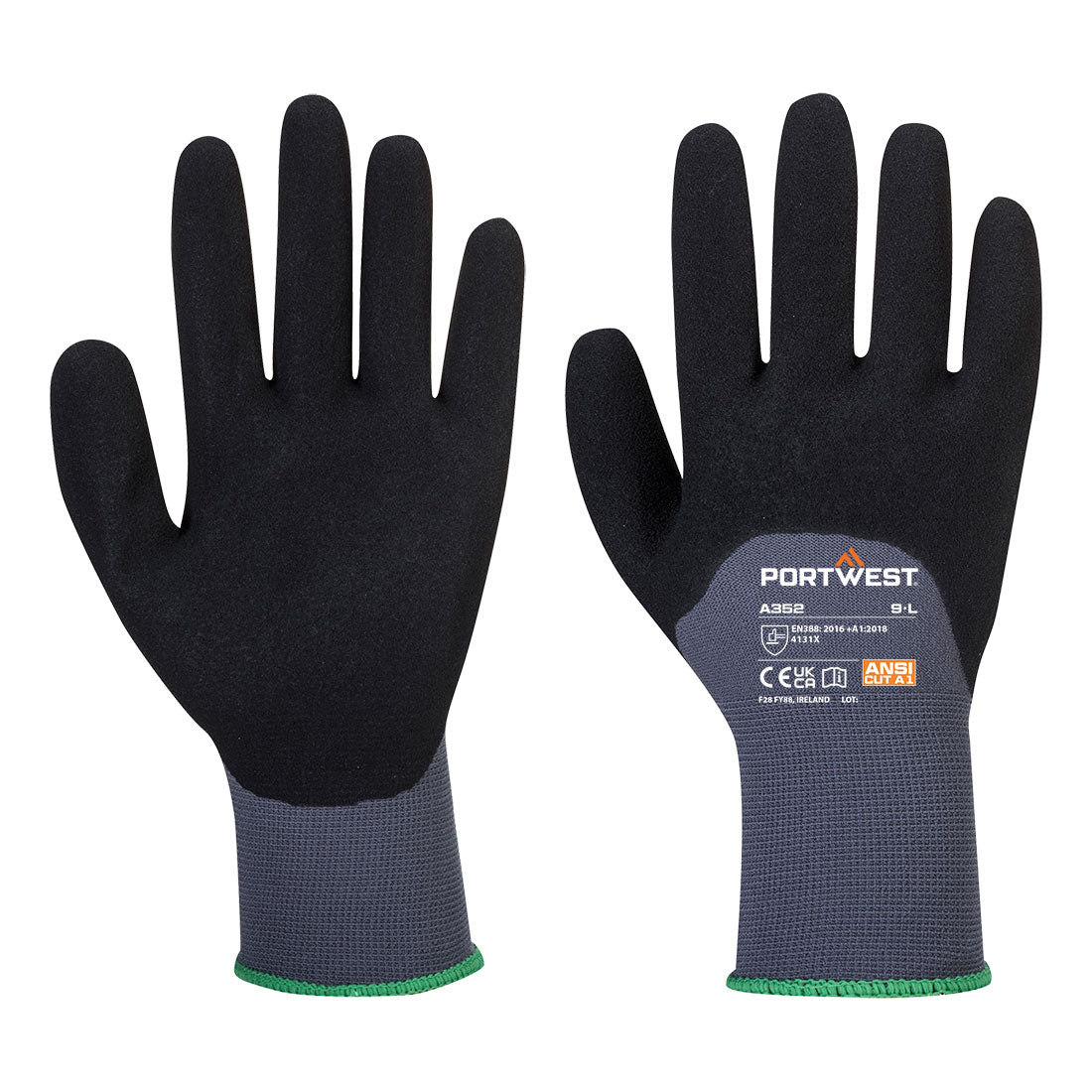 Portwest Grip 15 Nitrile Sandy 3/4 Palm Glove