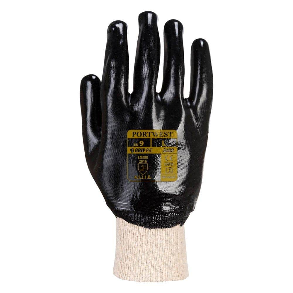 Portwest A400 PVC Knitwrist Gloves
