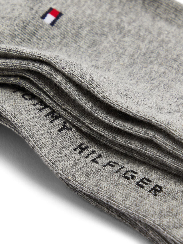 Tommy Hilfiger 2 Pack Mens Crew Classic Socks Grey
