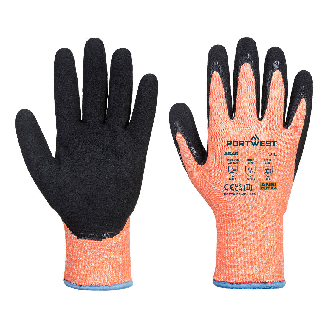 Portwest Cut D13 Nitrile Viz-Tex Cold Glove