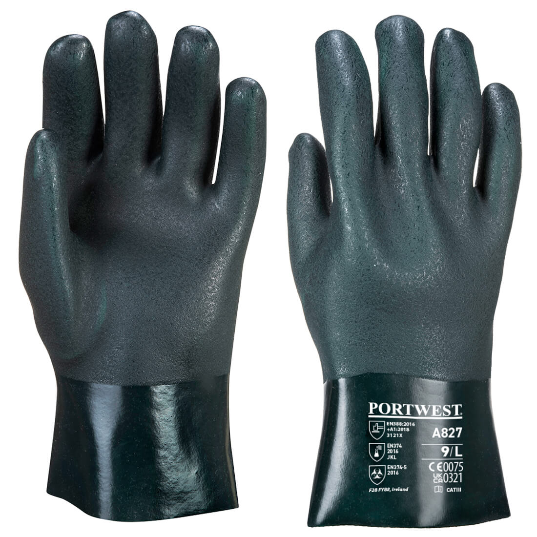 Portwest Chem 270 PVC Double Dipped Gauntlet