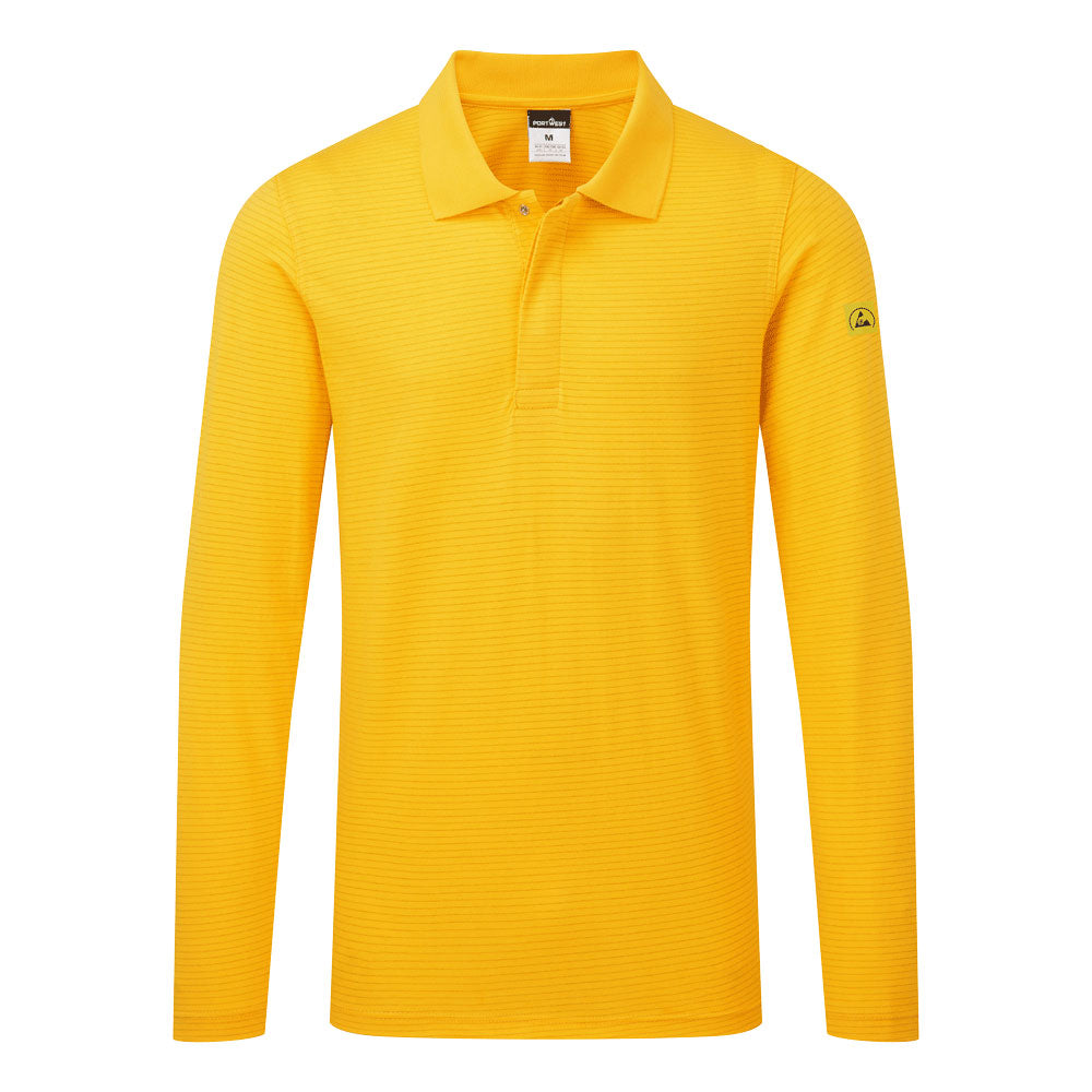 Portwest Anti-Static ESD Polo Shirt L/S