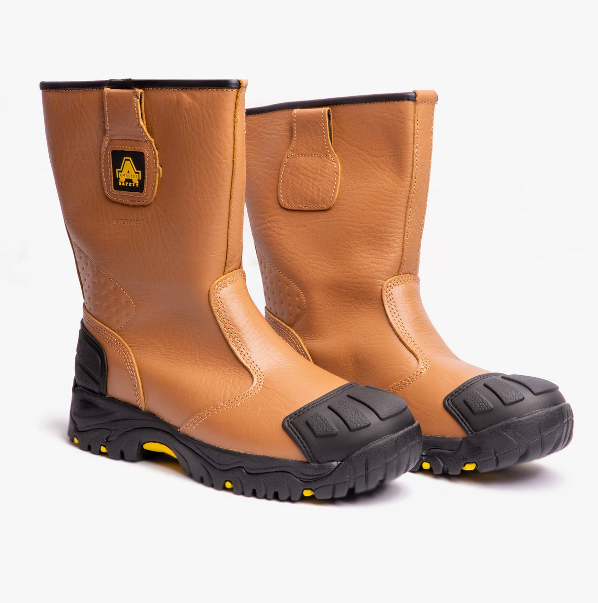 Amblers Safety FS143 Mens Leather Rigger Safety Boots Tan