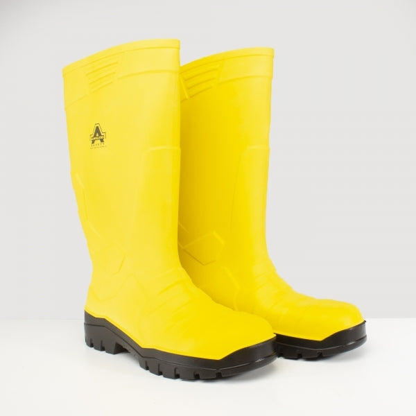 Amblers Safety AS1007 Unisex Safety Wellington Boots Yellow