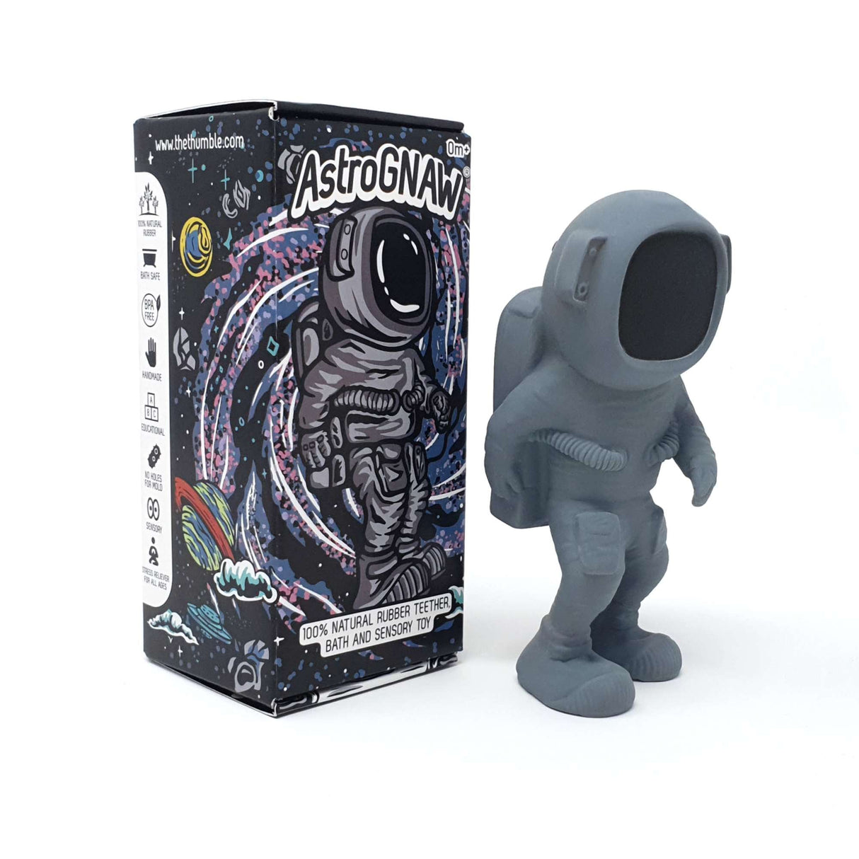 AstroGNAW® Natural Rubber Space Themed Baby Toy (Astronaut)
