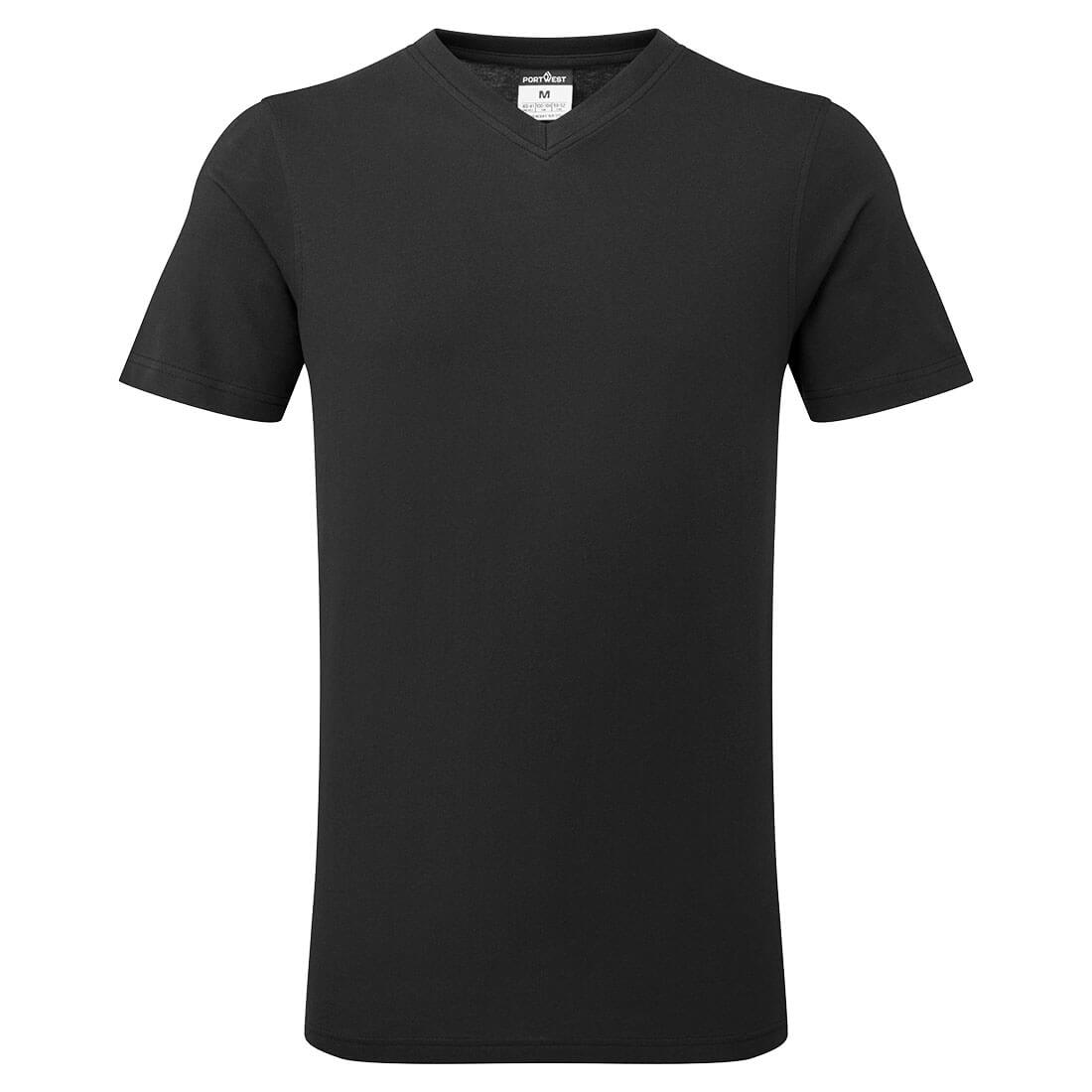 Portwest V-Neck Cotton T-Shirt S/S