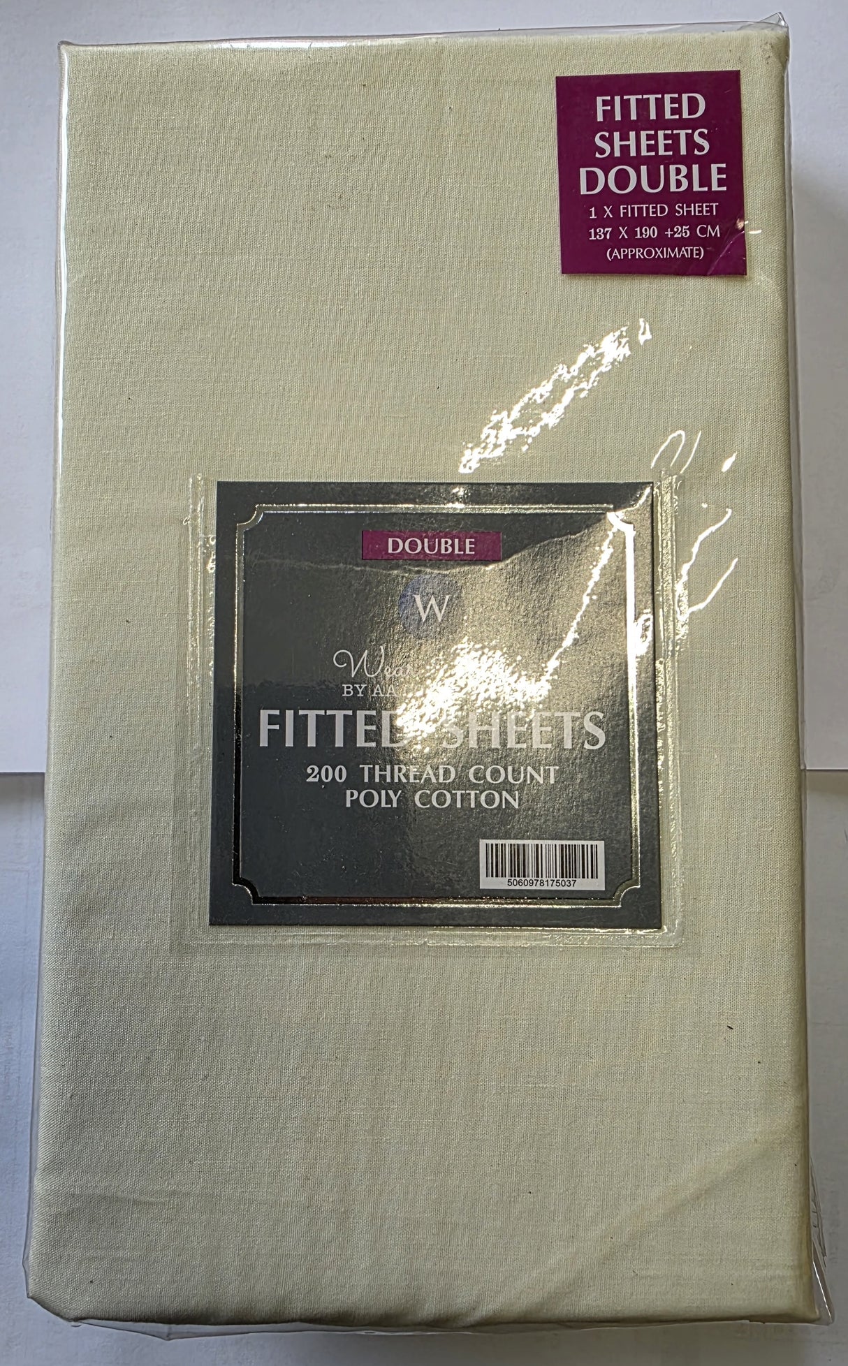 BED207 DOUBLE FITTED SHEET
