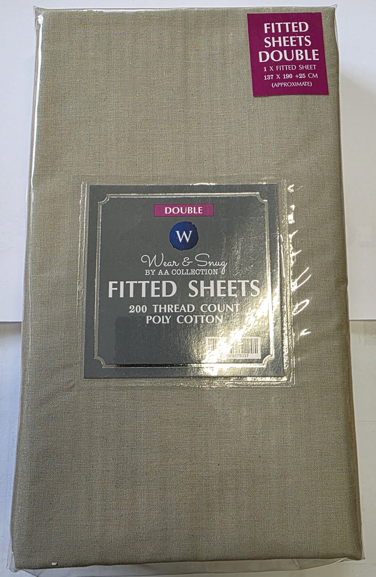 BED207 DOUBLE FITTED SHEET
