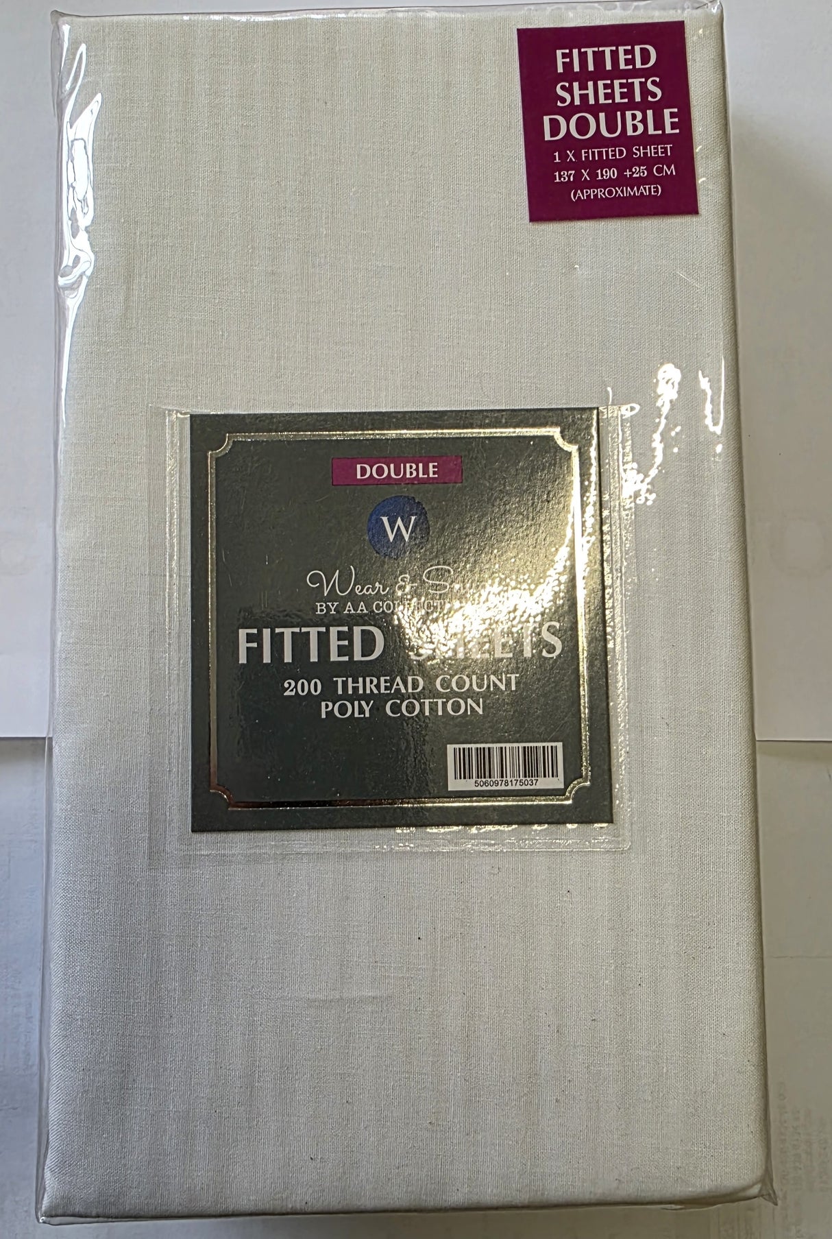 BED207 DOUBLE FITTED SHEET