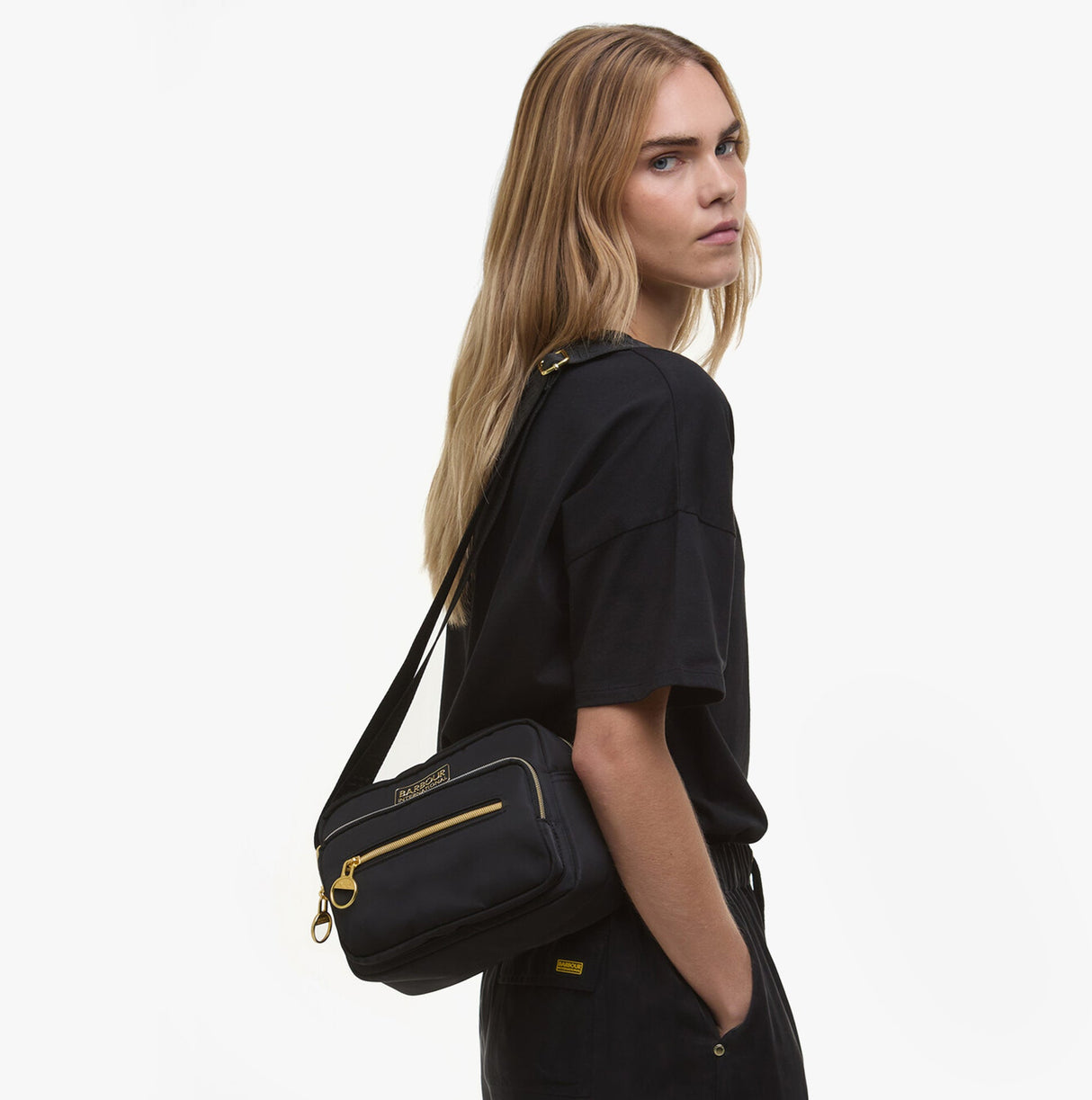 Barbour B.INTL QUALIFY Womens Crossbody Bag Black