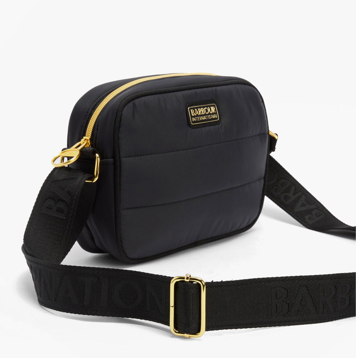 Barbour MONACO QUILT Womens Crossbody Bag Black