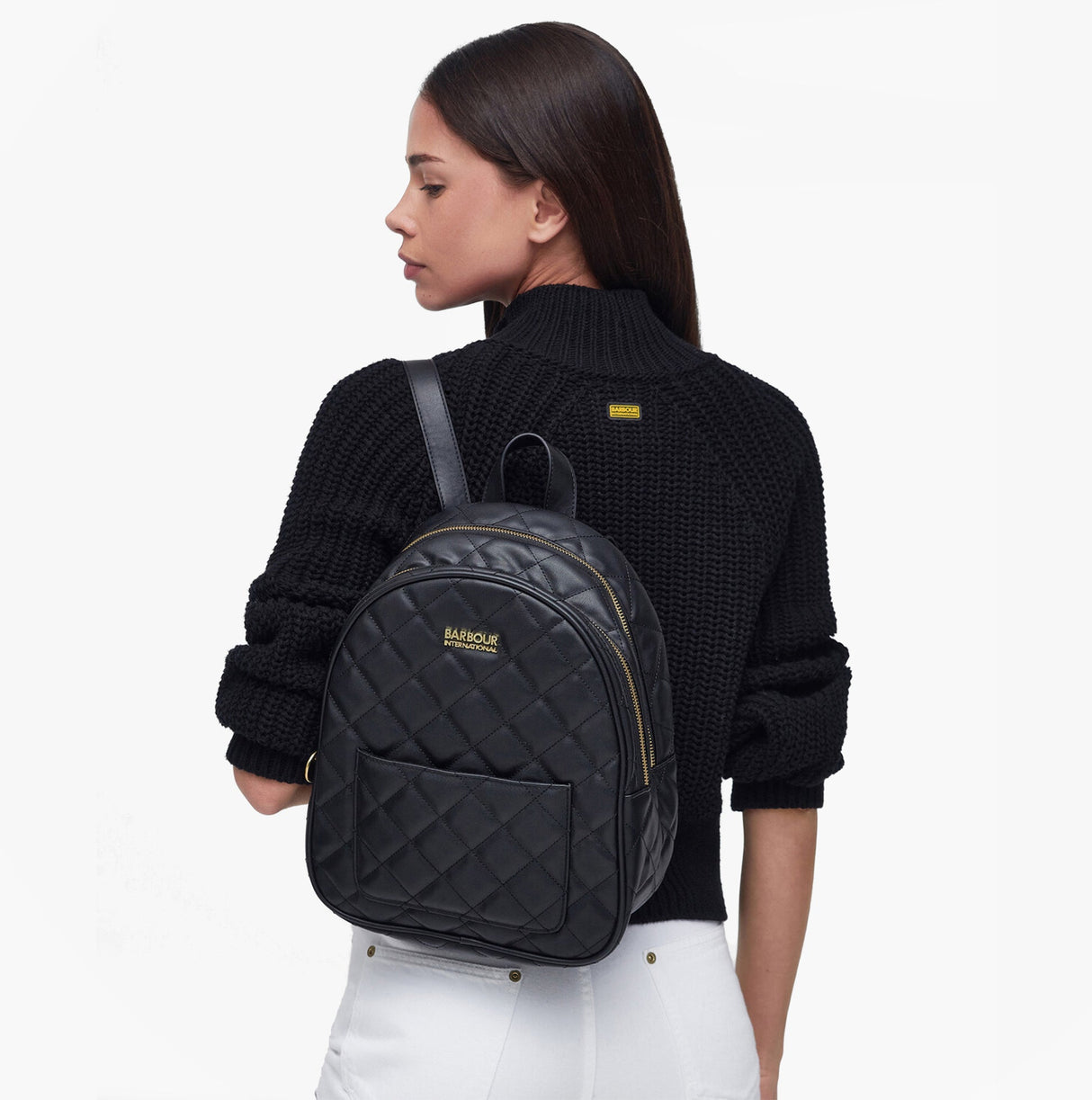 Barbour QUILTED UXBRIDGE Womens Backpack Black