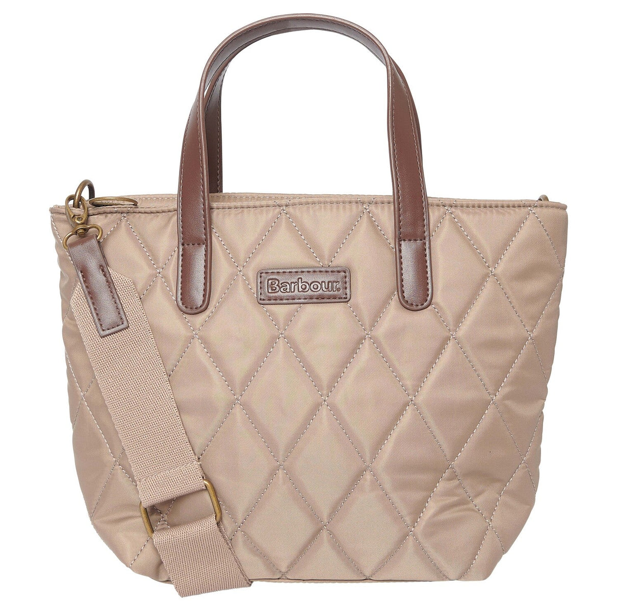 Barbour QUILTED MINI Womens Tote Bag Sand Dune