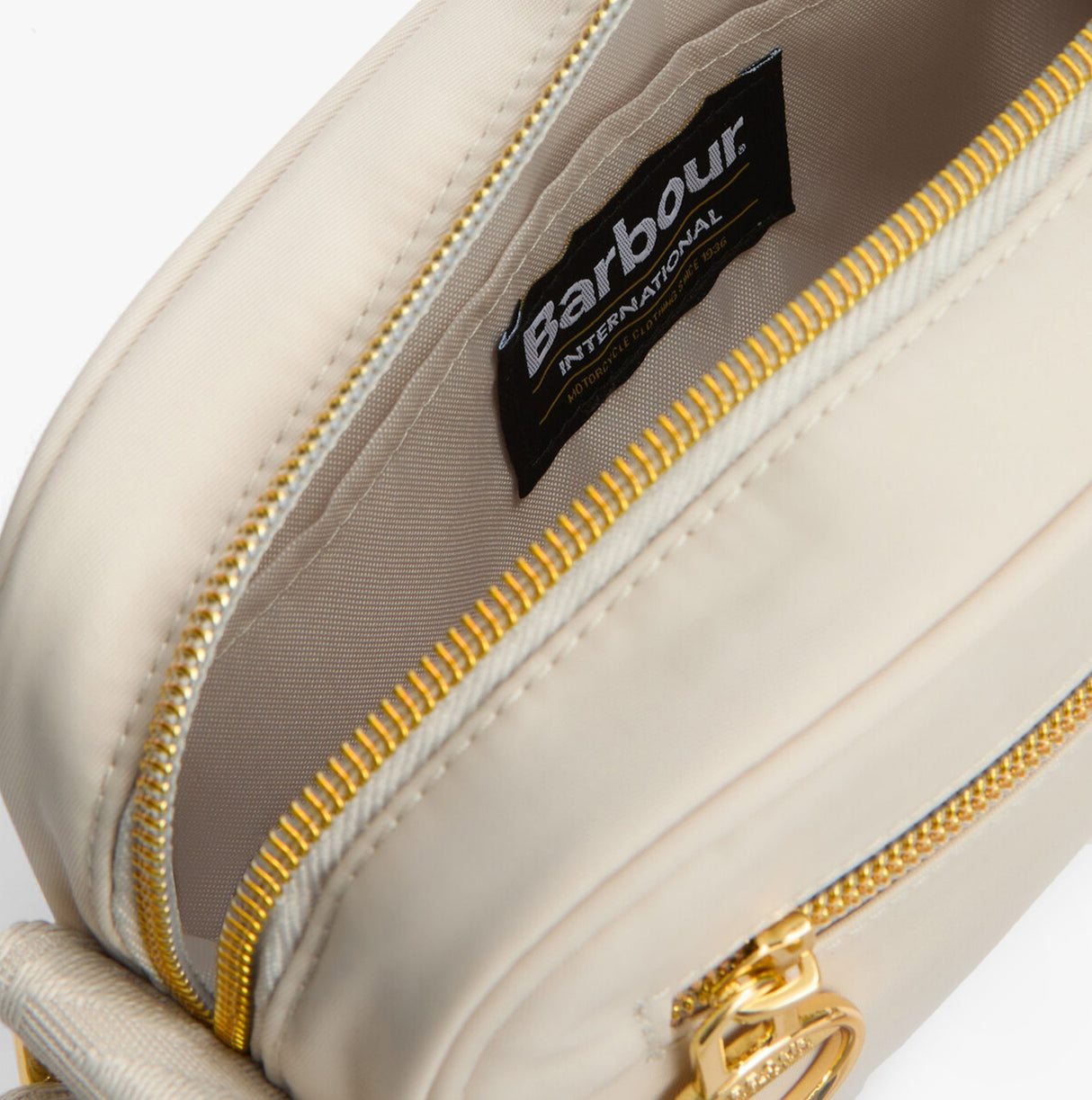 Barbour B.INTL MICRO QUALIFY Womens Crossbody Bag Light Pearl