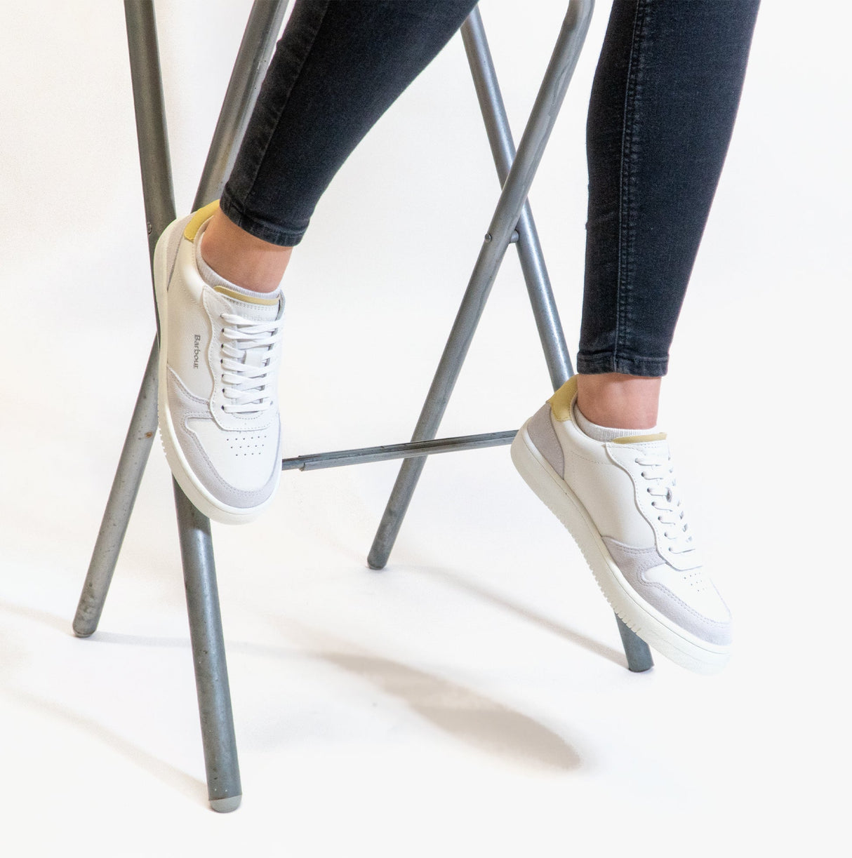 Barbour CELESTE Womens Casual Trainers White/Lemonade