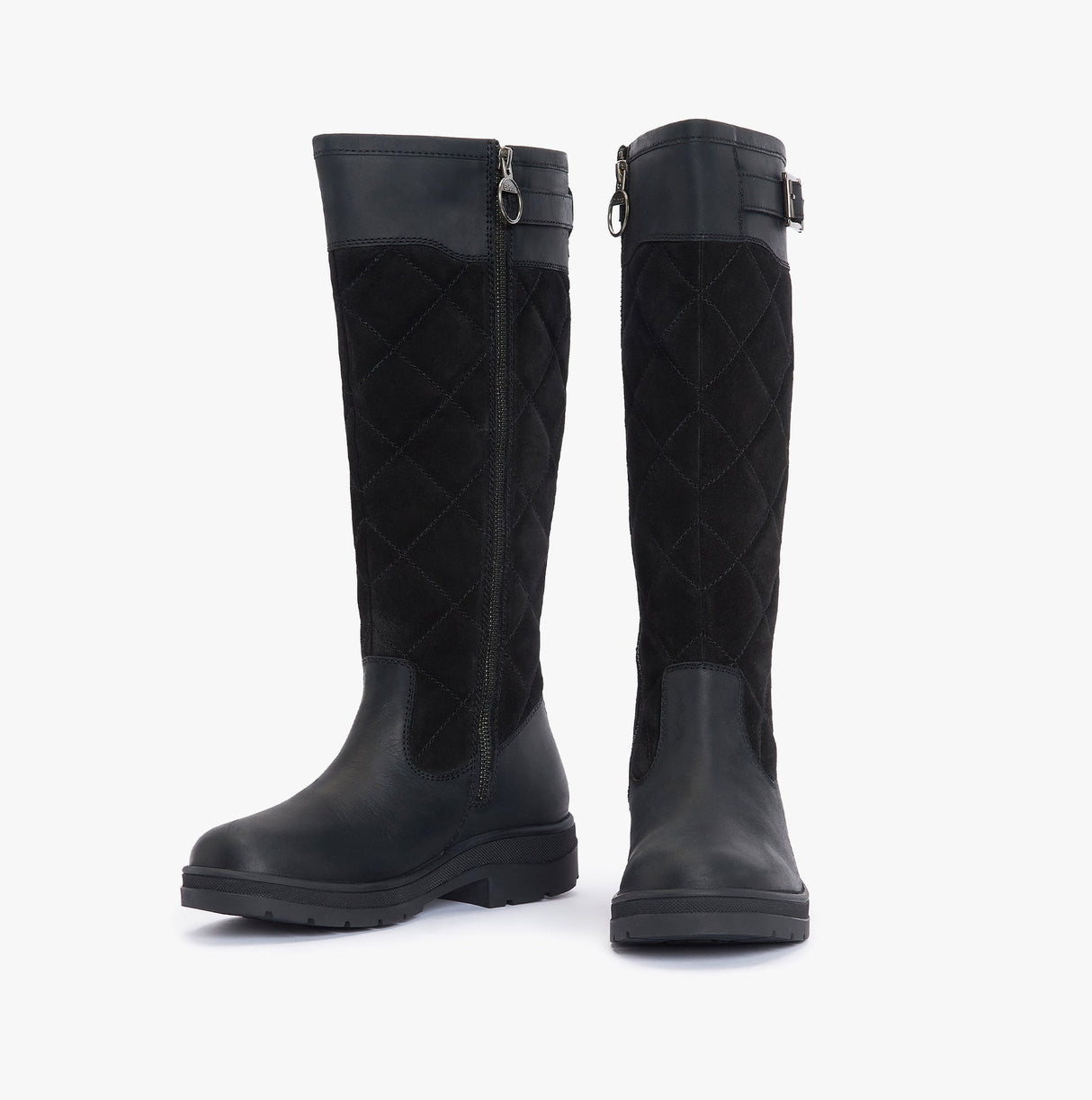 Barbour OAK Womens Waterproof Tall Boots Black