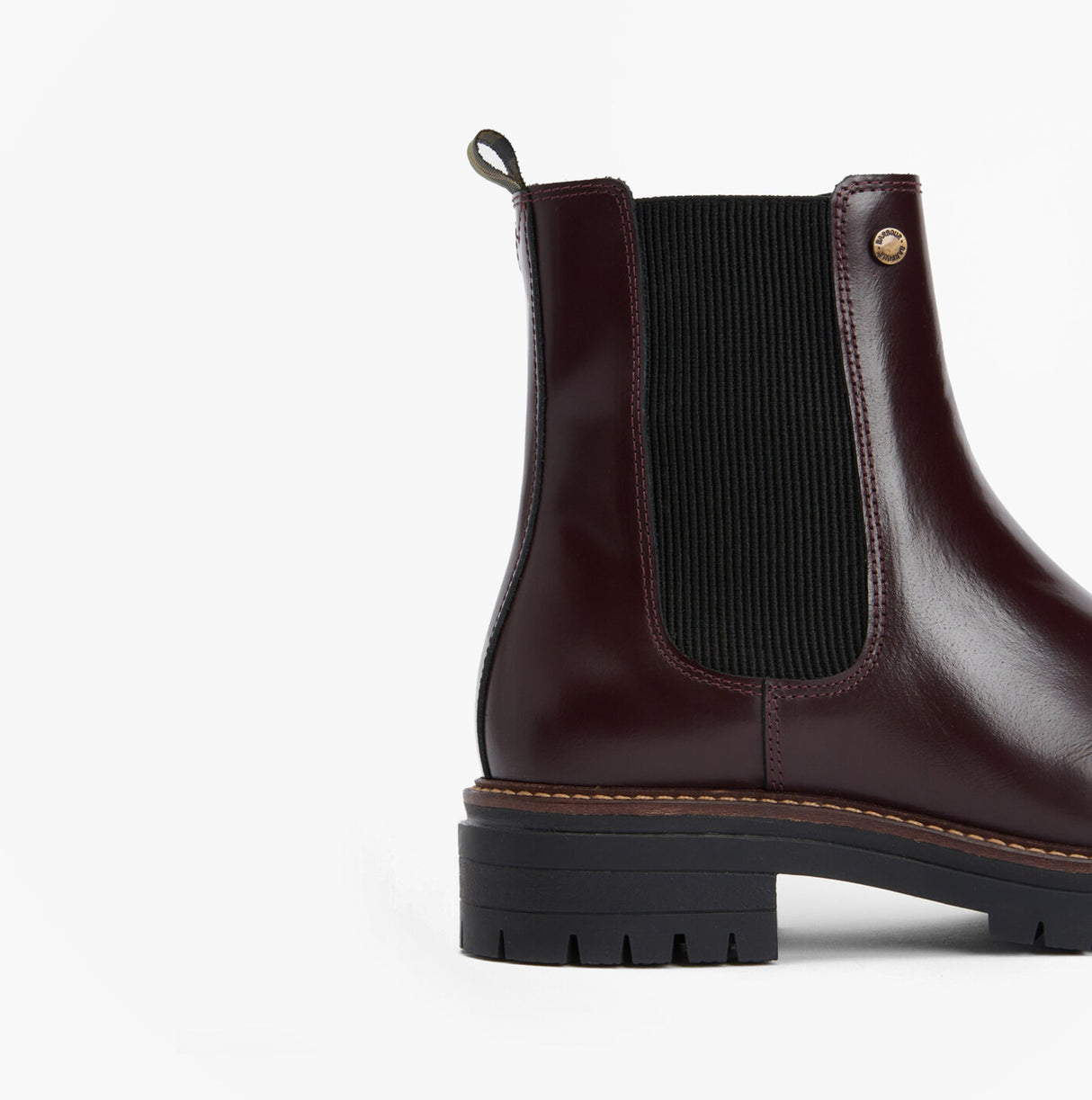 Barbour MARLA Womens Chelsea Boots Cherry Glace