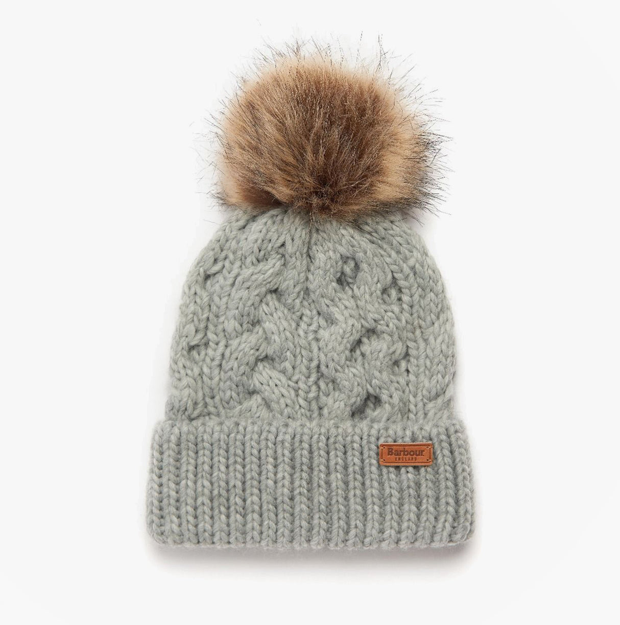 Barbour PENSHAW BEANIE & SCARF Womens Gift Set Grey