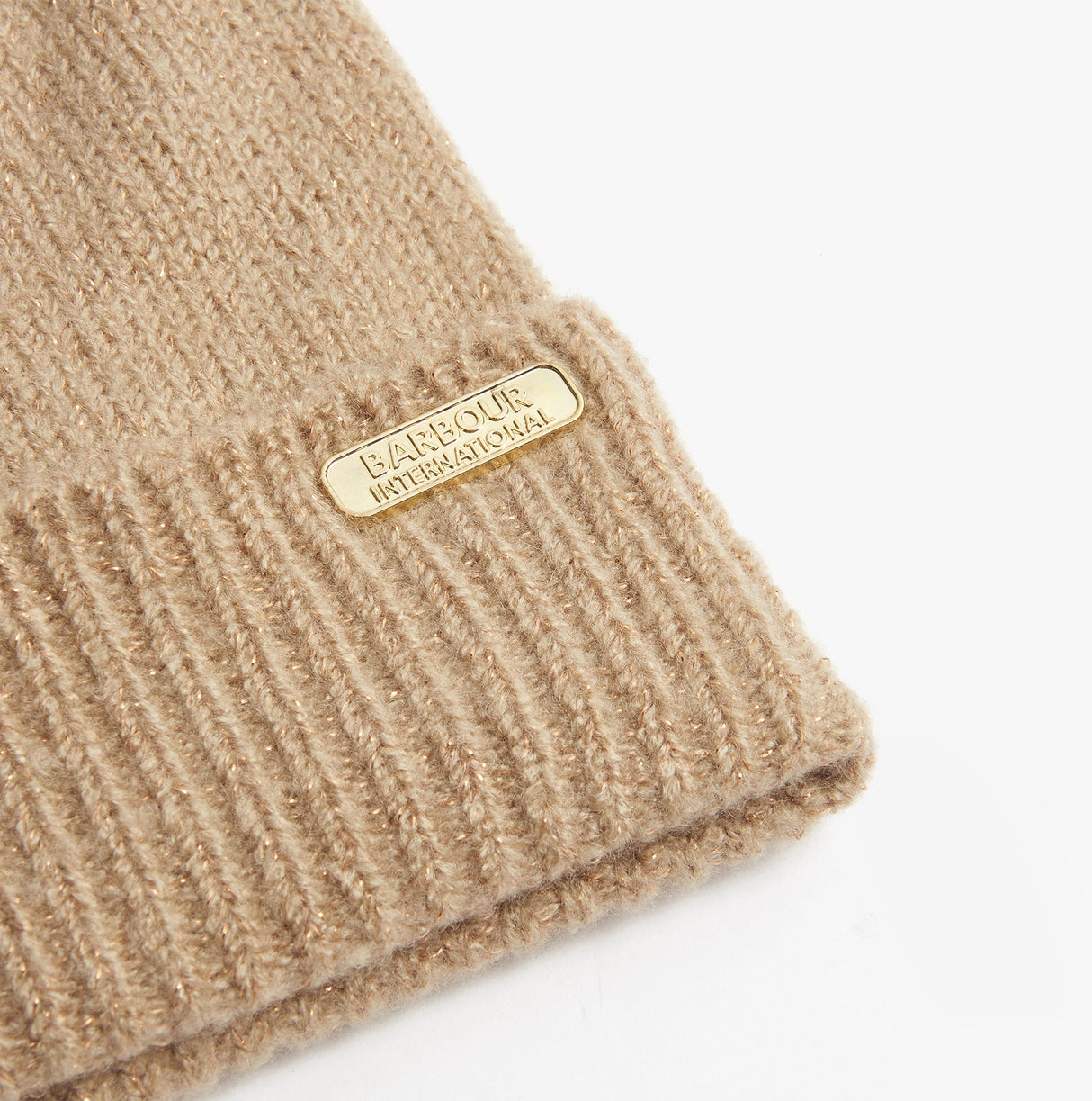 Barbour SPARKLE BEANIE & SCARF Womens Gift Set Oat