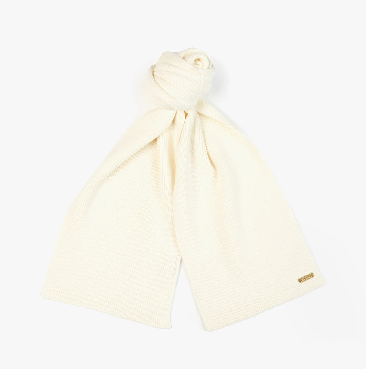 Barbour MALLORY BEANIE & SCARF Womens Gift Set Optic White