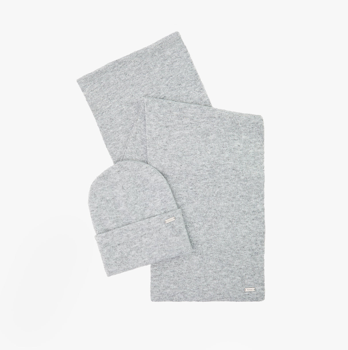 Barbour WINONA BEANIE & SCARF Gift Set Womens Beanie Light Grey