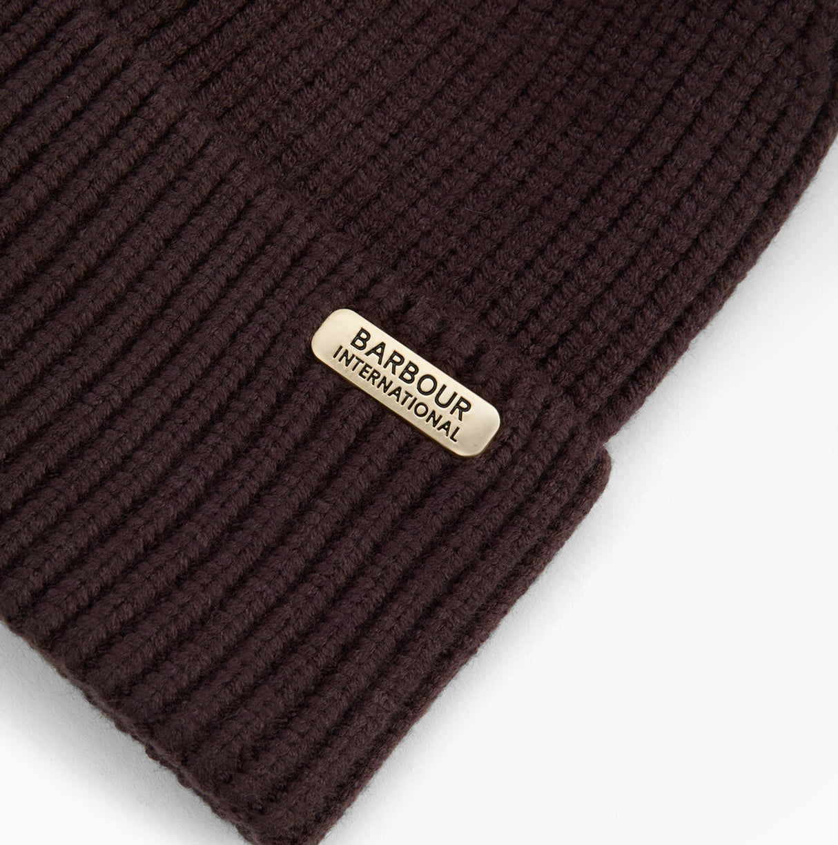 Barbour MALLORY POM Womens Beanie Chocolate