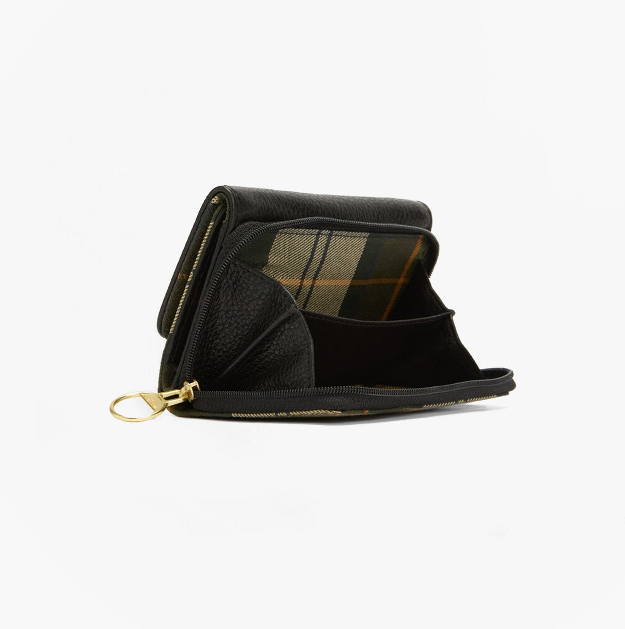 Barbour ROSA LEATHER French Purse Womens Black