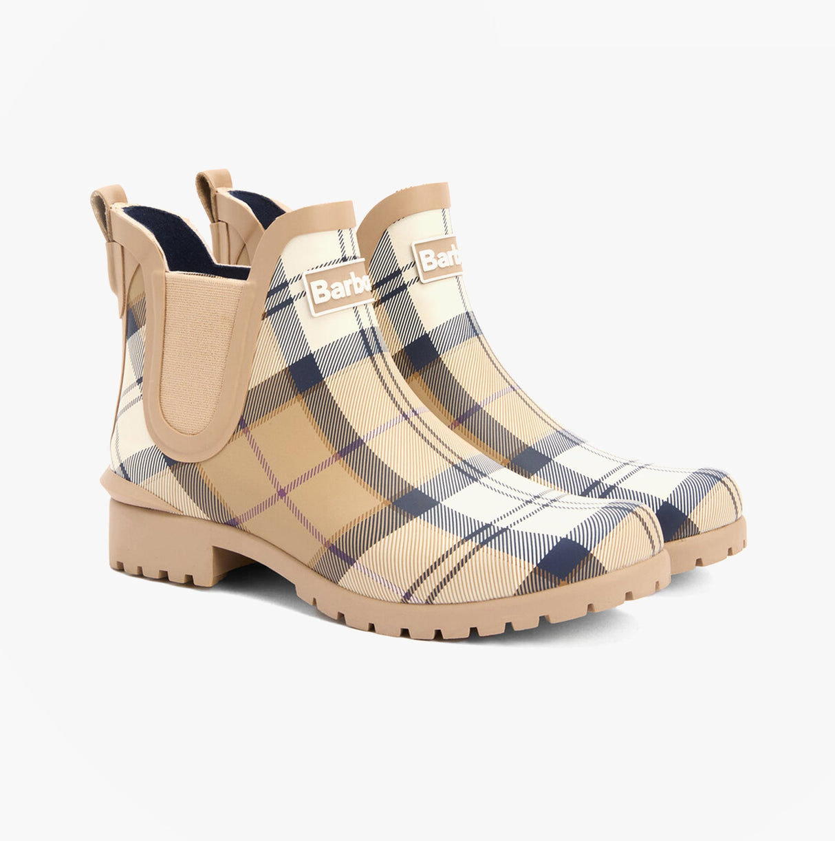 Barbour WILTON Womens Chelsea Wellies Hessian Tartan