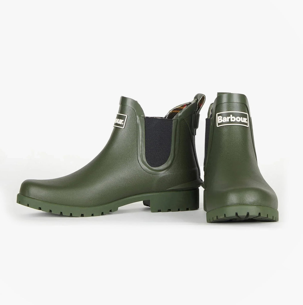 Barbour WILTON Womens Chelsea Wellington Boots Olive