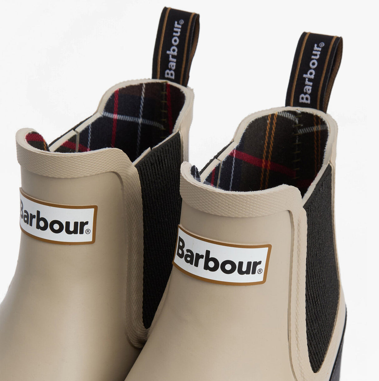 Barbour HALTON Womens Chelsea Wellies Light Sand/Black