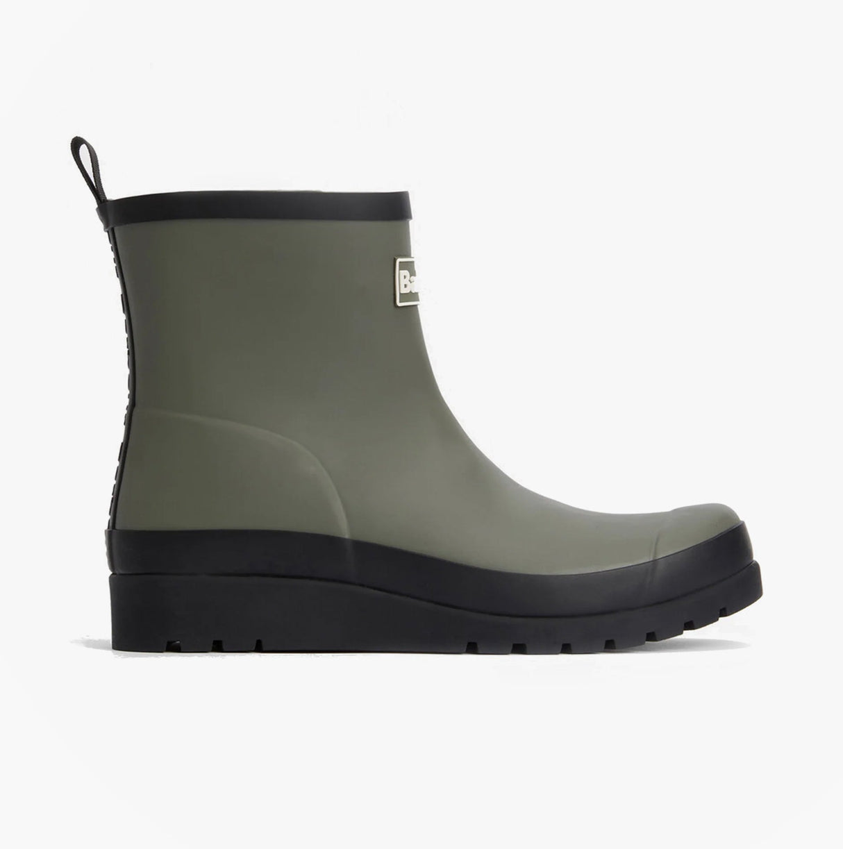 Barbour PORTREE Womens Wedge Wellies Dusky Olive/Black