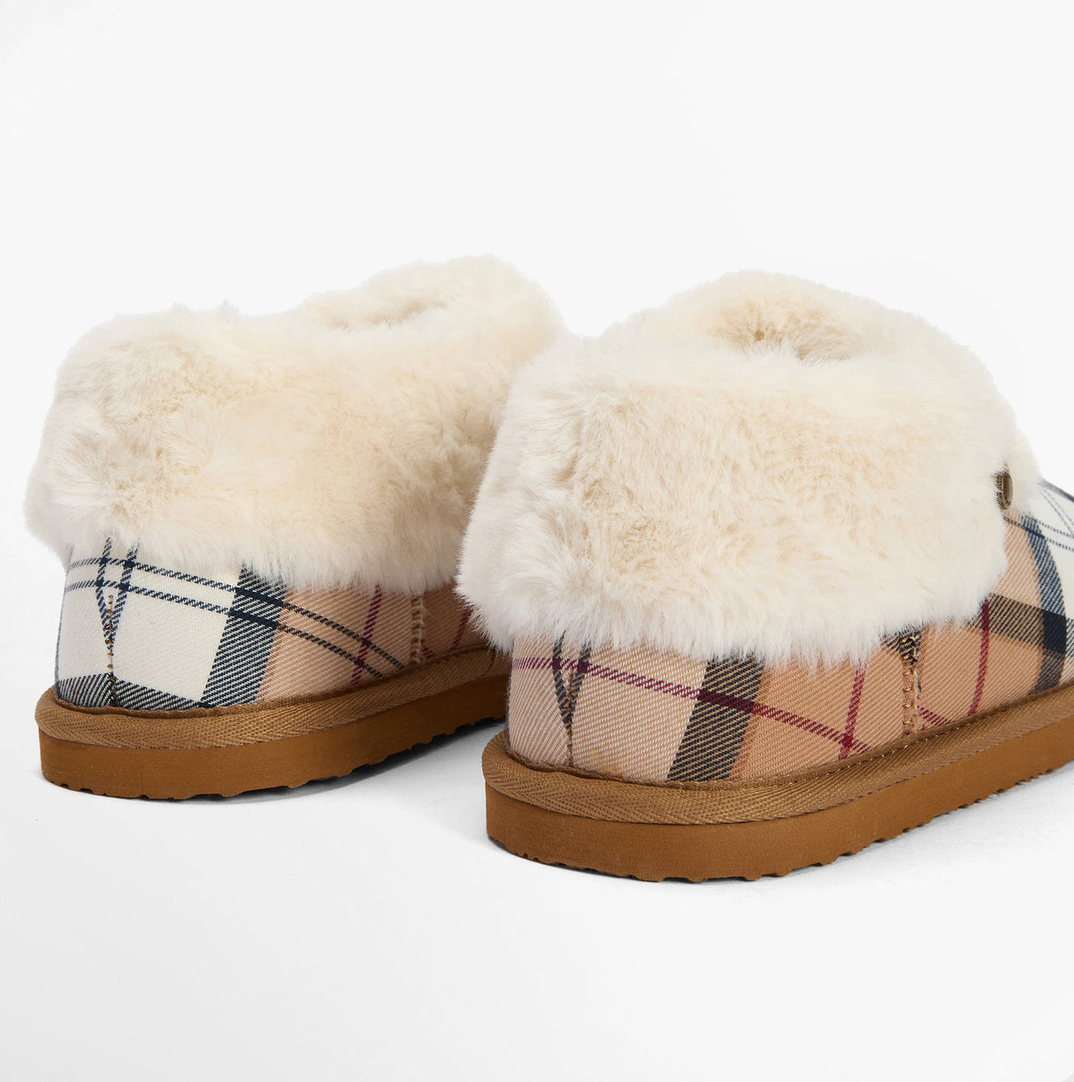Barbour ELOISE Womens Boot Slippers Hessian Tartan