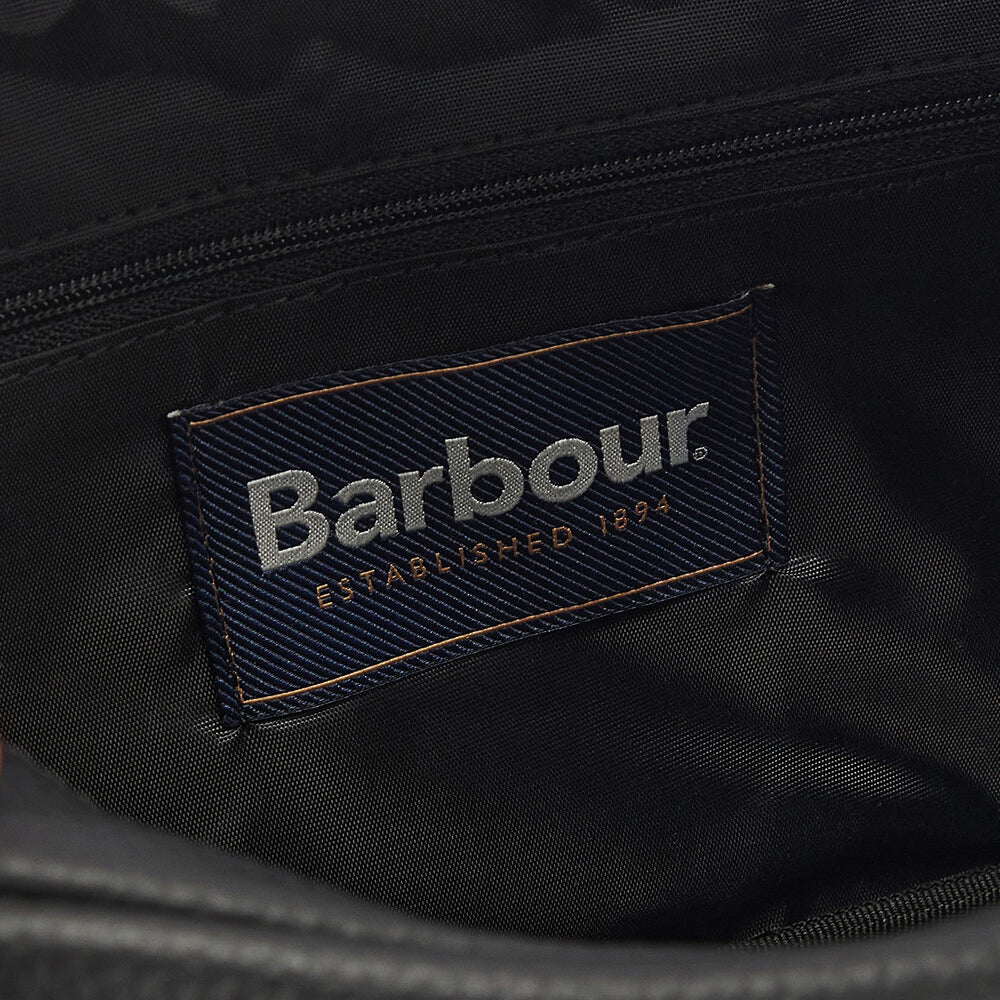 Barbour HIGHGATE LEATHER Mens Wash Bag Black