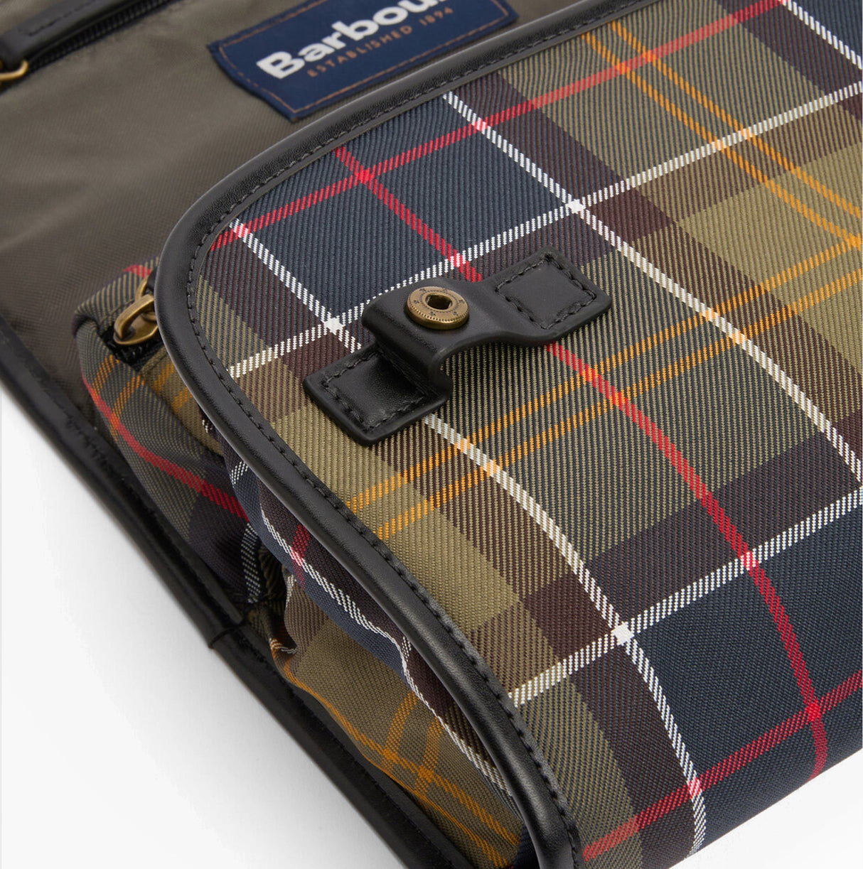 Barbour TARTAN HANGING Mens Washbag Classic/Beacon